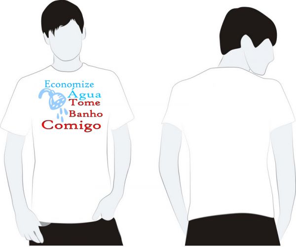 CAMISA - ECONOMIZE ÁGUA TOME BANHO COMIGO