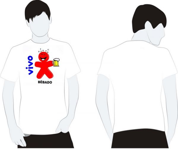 Camisa VIVO BÊBADO